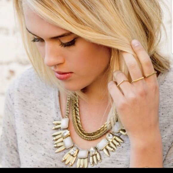 Silpada Good As Gold Crystal Necklace -  Convertible 3 Necklaces in 1 - Picture 5 of 9